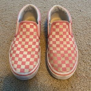 Pink Checkered Vans (Low-Tops)